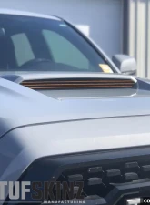 Tufskinz Inner Hood Scoop Accents Fits 2016-2020 Toyota Tacoma 3 Piece Kit In Inferno (Similar To Exterior Inferno Orange)                                     - TAC067-FNO-G - Image 2