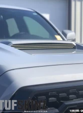 Tufskinz Inner Hood Scoop Accents Fits 2016-2020 Toyota Tacoma 3 Piece Kit In OE Color  Quicksand Tan                                     - TAC067-GTN-G - Image 2