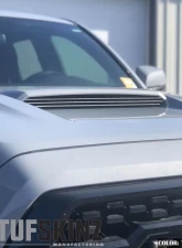 Tufskinz Inner Hood Scoop Accents Fits 2016-2020 Toyota Tacoma 3 Piece Kit In OE Color  Silver Sky Metallic                                     - TAC067-GTO-G - Image 2