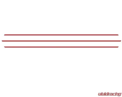 Tufskinz Inner Hood Scoop Accents Fits 2016-2020 Toyota Tacoma 3 Piece Kit In OE Color  Gloss Trd Red - TAC067-RED-G
