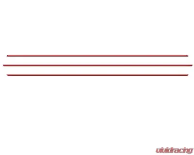 Tufskinz Inner Hood Scoop Accents Fits 2016-2020 Toyota Tacoma 3 Piece Kit In OE Color  Matte Trd Red - TAC067-RED-M