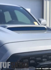 Tufskinz Inner Hood Scoop Accents Fits 2016-2020 Toyota Tacoma 3 Piece Kit In OE Color  Blazing Blue Textured (Non-Metallic)                                     - TAC067-TFLMP-436-X - Image 2