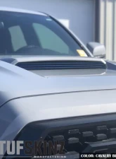 Tufskinz Inner Hood Scoop Accents Fits 2016-2020 Toyota Tacoma 3 Piece Kit In OE Color  Cavalry Blue Textured                                     - TAC067-TFLMP-437-X - Image 2