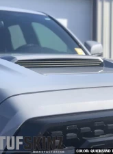 Tufskinz Inner Hood Scoop Accents Fits 2016-2020 Toyota Tacoma 3 Piece Kit In OE Color  Quicksand Tan Textured                                     - TAC067-TFLMP-440-X - Image 2