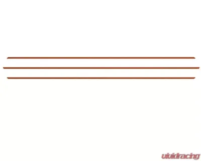 Tufskinz Inner Hood Scoop Accents Fits 2016-2020 Toyota Tacoma 3 Piece Kit In Inferno Textured (Similar To Exterior Inferno Orange Non-Metallic) - TAC067-TFLMP-443-X