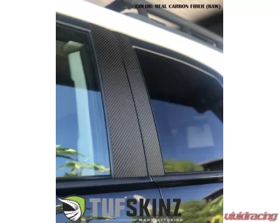 Tufskinz Door Pillars Fits 2006-2014 Toyota Fj Cruiser 4 Piece Kit In Real Carbon Fiber(Raw) - TFJ010-RCF-X