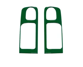 Tufskinz Crewmax Rear Door Handle Accent Trim Fits 2014-2020 Toyota Tundra 2 Piece Kit In Army Green