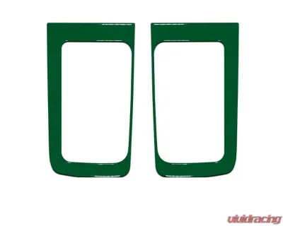 Tufskinz D-Cab Rear Door Handle Accent Trim Fits 2014-2020 Toyota Tundra 2 Piece Kit In Army Green - TUN032-TAG-G