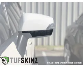 Tufskinz Lower Side Mirror Accents Fits 2015-2021 Subaru Wrx 2 Piece Kit In Real Carbon Fiber(Domed)