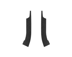 Tufskinz Lower Side Mirror Accents Fits 2015-2021 Subaru Wrx 2 Piece Kit In Real Carbon Fiber(Raw)