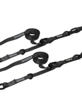 SpeedStrap 1" x 10' Cam-Lock Tie Down with Snap S-Hooks and Soft-Tie (2 Pack) - Black                                     - 13801-2 - Image 4
