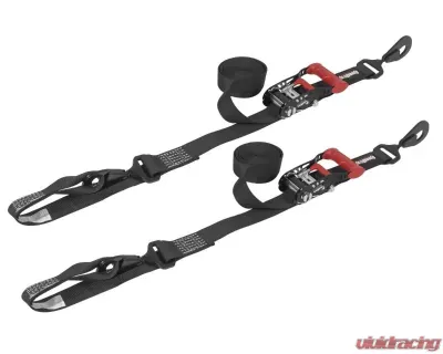 SpeedStrap 1.5" x 10' Ratchet Tie-Down w/ Soft-Tie (2 Pack) - Black - 15221-2