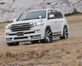 Wald USA Sports Line Front Lip w/ LED Day Running Lights Toyota Land Cruiser 16-18