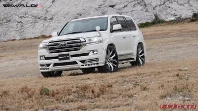 Wald USA Sports Line Front Lip w/ LED Day Running Lights Toyota Land Cruiser 16-18 - LC.FL.16