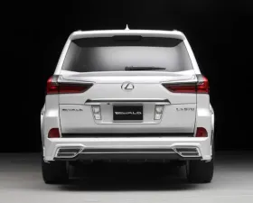 Wald USA Sports Line Rear Skirt w/ Chrome Trim & Muffler Adapter Lexus LX570 2016-2018