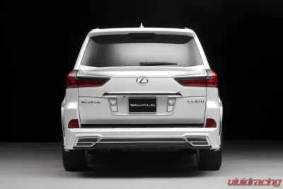 Wald USA Sports Line Rear Skirt w/ Chrome Trim & Muffler Adapter Lexus LX570 2016-2018 - LX570.RL.16