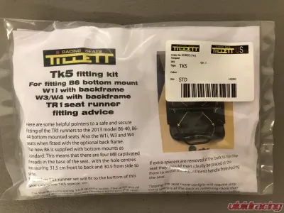 Tillett TK5 Seat Slider Fitment Kit for B6 - TK5