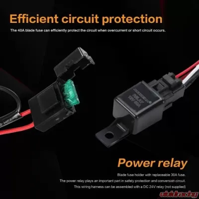 Sector Seven LED Light Bar Wiring Harness Kit - 44-LT-006