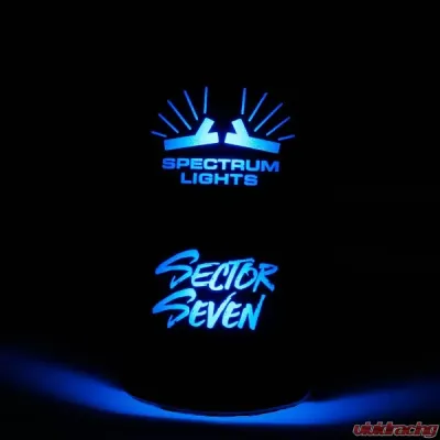 Sector Seven Blue Spectrum Rocker Light Switch - 44-ML-007