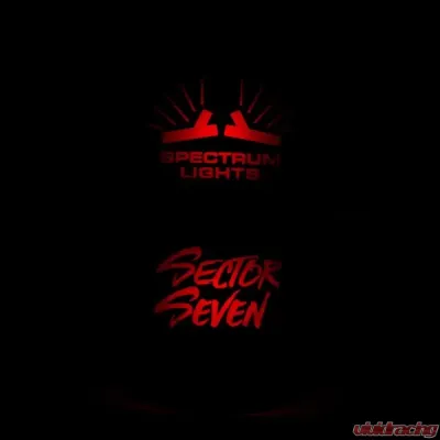 Sector Seven Red Spectrum Rocker Light Switch - 44-ML-006