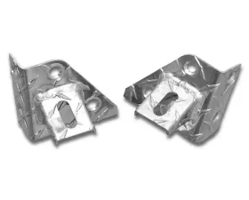 Warrior Products Auxiliary Light Windshield Brackets Aluminum Black Diamond Plate Finish Jeep LJ Unlimited 04-06
