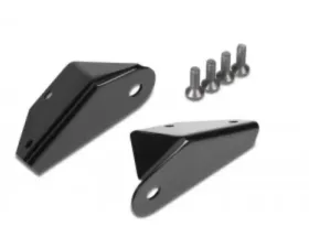 Warrior Products Windshield Light Brackets Smooth Black 12 Gauge Steel Jeep LJ Unlimited 04-06