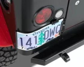 Warrior Products License Plate Bracket w/LED Light Jeep LJ Wrangler 04-06
