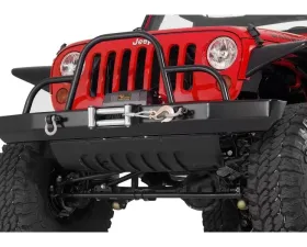 Warrior Products Rock Crawler Bumper w/Winch Mount Brush Guard And D-Ring Mounts Jeep JK Wrangler | Unlimited 07-17