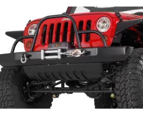 Warrior Products Rock Crawler Bumper w/Winch Mount And D-Ring Mounts Jeep JK Wrangler | Unlimited 07-17