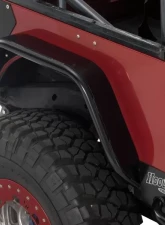 Warrior Products Rear Tube Flares 4.5" Wide Smooth Black Jeep YJ Wrangler 87-96                                     - S7322 - Image 2
