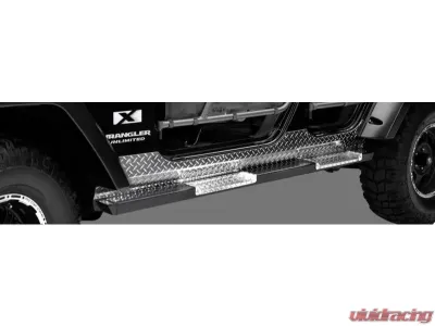 Warrior Products Rock Bars for 4-Door 68" No Step Jeep JK Wrangler 07-17 - 7411