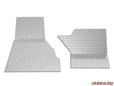Warrior Products Floor Board Aluminum Black Diamond Plate Finish Jeep CJ5 55-75 - 902BRDPC