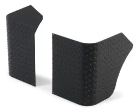 Warrior Products Rear Corners No Holes No Fender Cut Out Aluminum Black Diamond Plate Finish Jeep CJ5 | M38 51-83