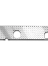 Warrior Products Dash Board Steering Column Gauge And Glove Box Opening w/Door Aluminum Black Diamond Plate Jeep CJ5 55-71                                     - 90414PC - Image 2