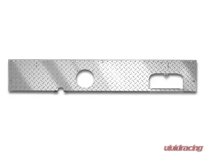 Warrior Products Dash Board Steering Column Gauge And Glove Box Opening w/Door Aluminum Black Diamond Plate Jeep CJ5 55-71 - 90414PC