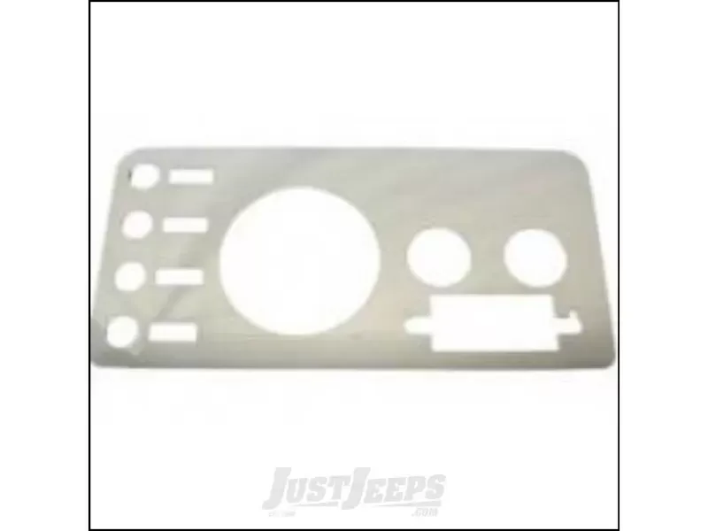 Warrior Products Dash Overlay w/Radio Cutout Polished Aluminum Jeep CJ5 | CJ7 | CJ8 76-86 - 90415PA