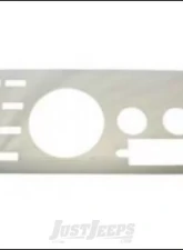 Warrior Products Dash Overlay w/Radio Cutout Polished Aluminum Jeep CJ5 | CJ7 | CJ8 76-86                                     - 90415PA - Image 2