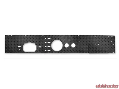 Warrior Products Dash Board Speaker Holes & Glove Box Opening w/Door Smooth Black Jeep CJ5 | CJ7 | CJ8 76-86 - S90421