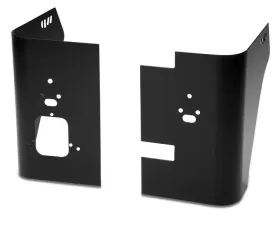 Warrior Products Rear Corners With Holes Aluminum Black Diamond Plate Finish Jeep YJ Wrangler 87-96