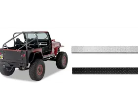Warrior Products Backplates Aluminum Diamond Plate Finish Jeep YJ Wrangler 87-96