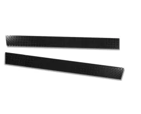 Warrior Products Sideplates No Fender Cutout Aluminum Black Diamond Plate Finish Jeep LJ Unlimited 04-06