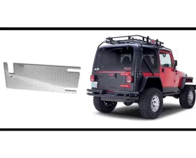 Warrior Products Tailgate Cover Aluminum Diamond Plate Jeep TJ Wrangler 97-06
