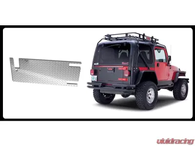 Warrior Products Tailgate Cover Aluminum Diamond Plate Jeep TJ Wrangler 97-06 - 909D