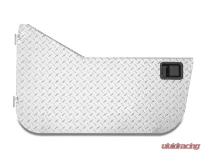 Warrior Products Aluminum Black Diamond Plate Half Doors Toyota FJ-40 60-84 - 914DOORPC