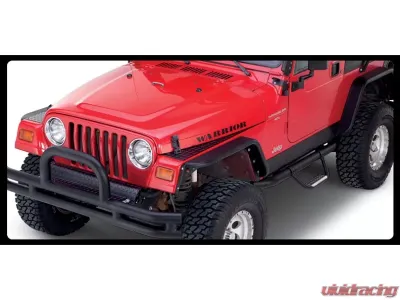 Warrior Products Front Fender Cover Smooth Black Jeep TJ Wrangler 1997 - S91600