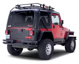 Warrior Products Backplates Aluminum Black Diamond Plate Finish Jeep TJ Wrangler 97-06
