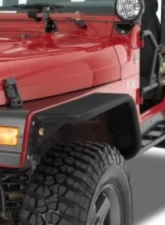 Warrior Products Front Fender Rock Protector Smooth Black Jeep LJ Unlimited 04-06                                     - S91802 - Image 2