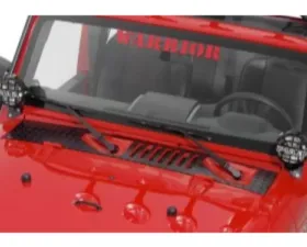 Warrior Products Left Hand Drive Cowling Cover Smooth Black Jeep JK Wrangler | Unlimited 07-18