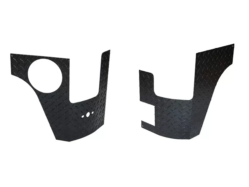 Warrior Products Rear Corners Without Holes Polished Aluminum Jeep JK Wrangler 4 Door 07-17 - 926PA