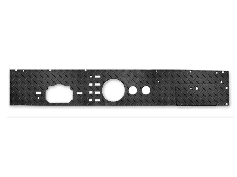 Warrior Products Dash Boards Steering Column & Glove Box Opening w/Door Aluminum Diamond Plate Finish Jeep CJ5 | CJ7 | CJ8 76-86 - S90419